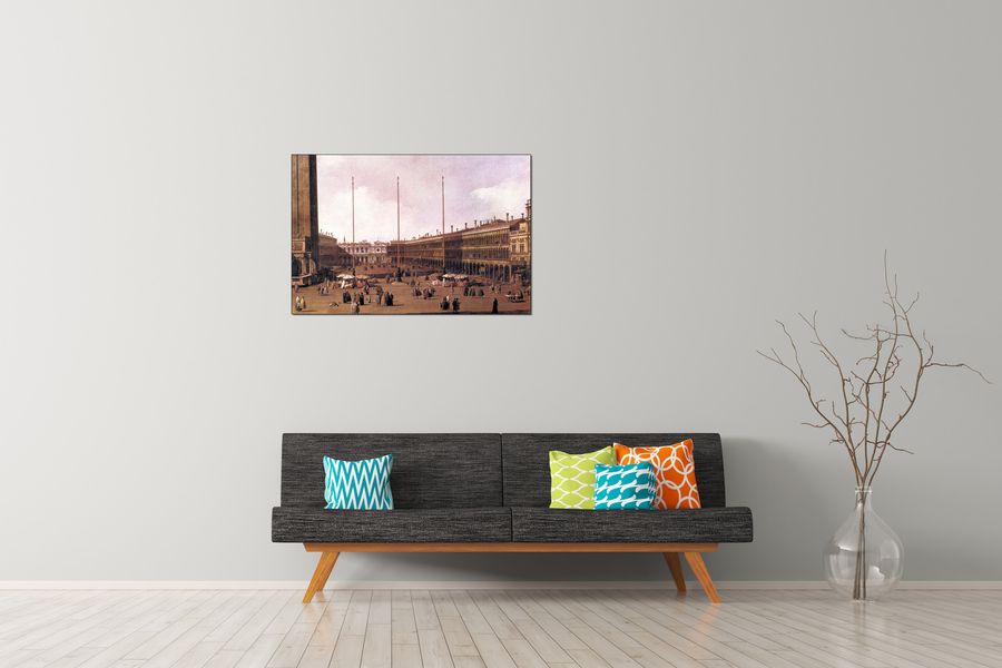 Canaletto - Piazza San Marco I, Decorative MDF Panel (90x60cm)