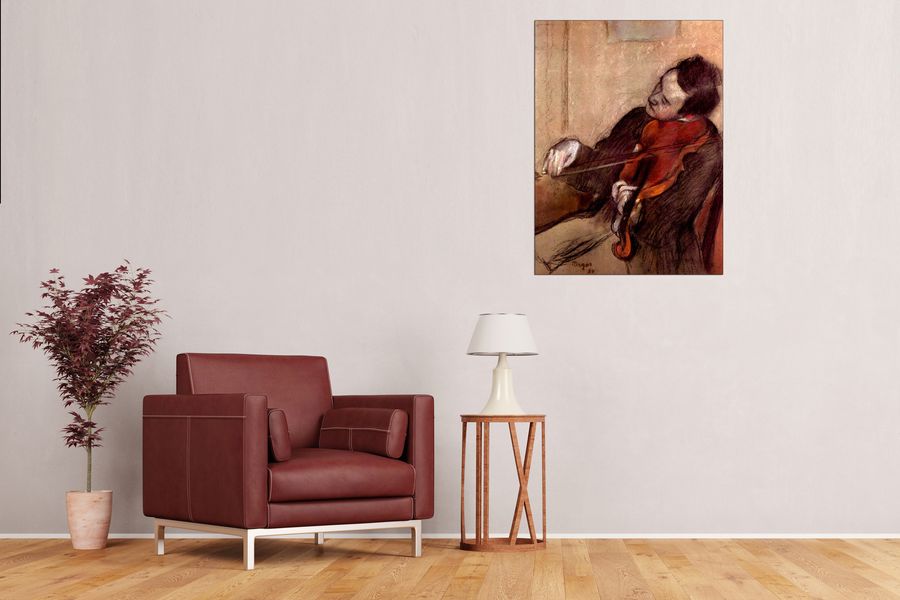 Degas Edgar - The violinist 1, Decorative MDF Panel (60x80cm)