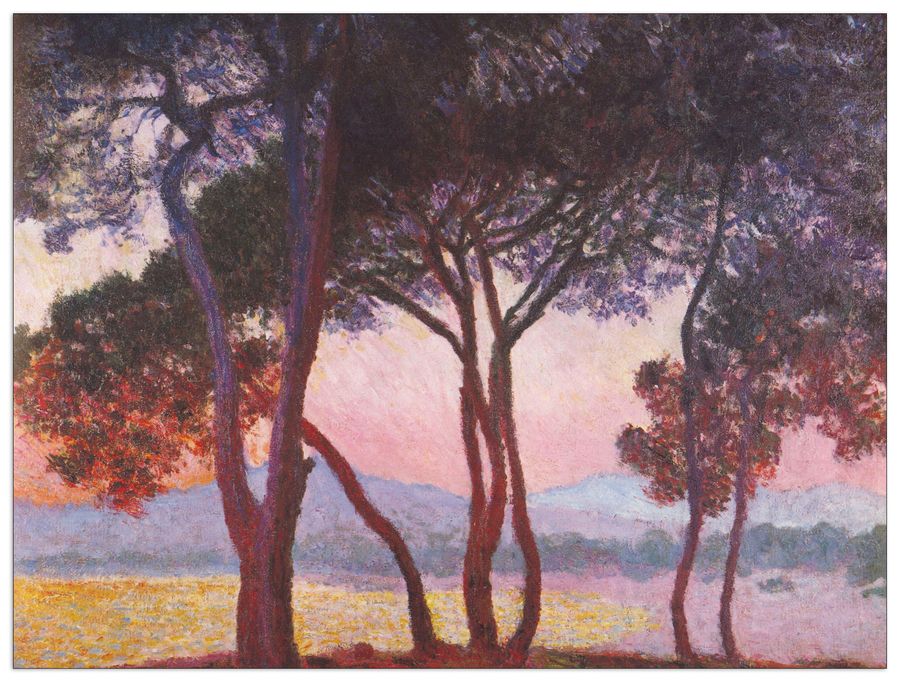 Monet Claude - Juan les Pins, Decorative MDF Panel (80x60cm)