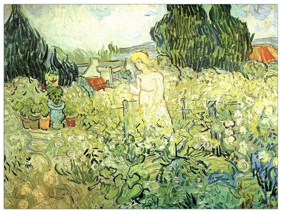 Van Gogh Vincent - Marguerite Gachet in her garden, Decorative MDF Panel (120x90cm)