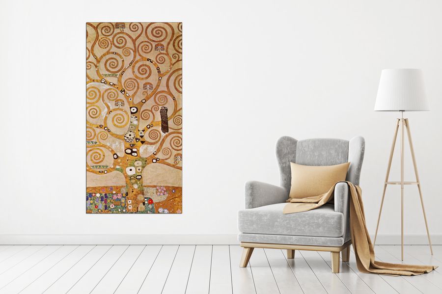 Klimt Gustav - Frieze II, Decorative MDF Panel (70x140cm)