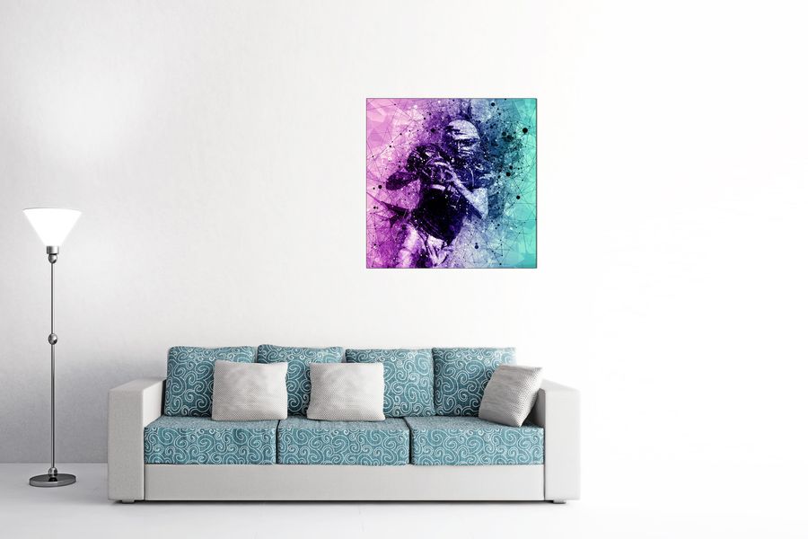 Art Studio - Football, Decorative MDF Panel (70x70cm)
