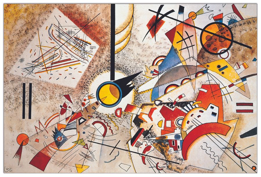 Vassily Kandinsky - Senza titolo 1923, Decorative MDF Panel (90x60cm)
