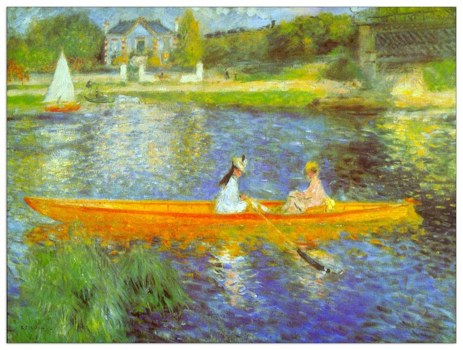 Renoir Pierre-auguste - The Seine, Decorative MDF Panel (80x60cm)