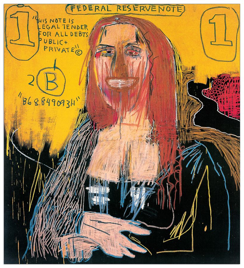 Basquiat - Mona Lisa, Decorative MDF Panel (98x108cm)