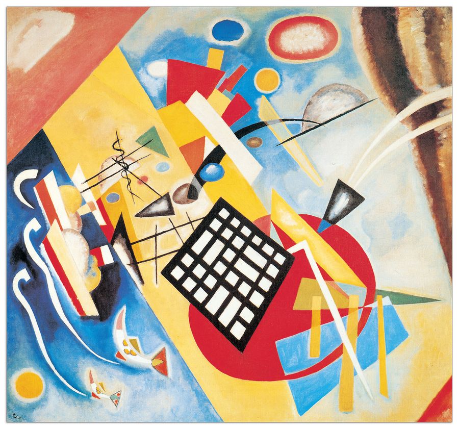 Kandinsky - Trama Nera 1922, Decorative MDF Panel (52x55cm)