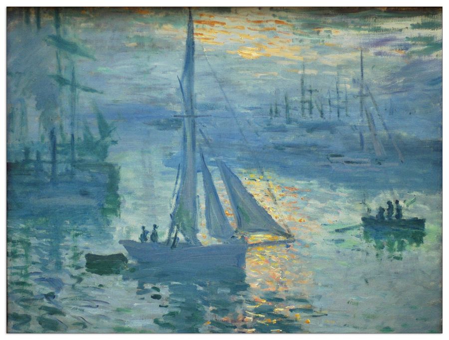 Monet Claude - Sunrise, Decorative MDF Panel (80x60cm)