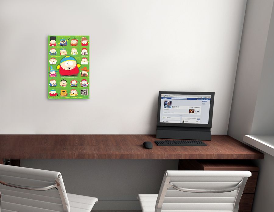 Null - South Park, Decorative MDF Panel (56x86cm)