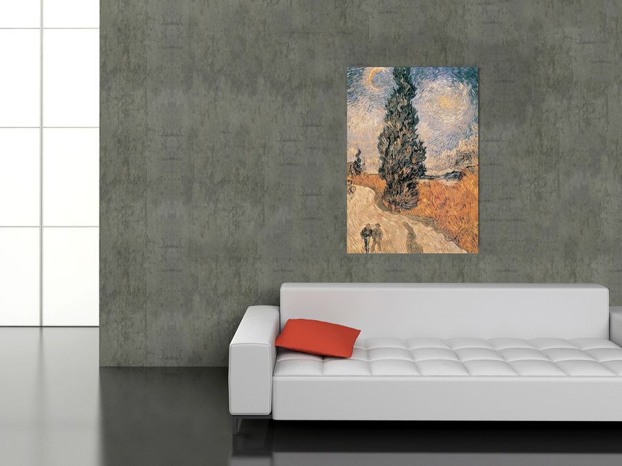 Van Gogh - Cypresses, Decorative MDF Panel (98x140cm)