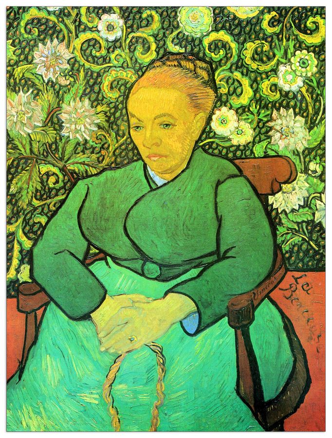 Van Gogh Vincent - La Berceuse (Augustine Roulin), Decorative MDF Panel (90x120cm)