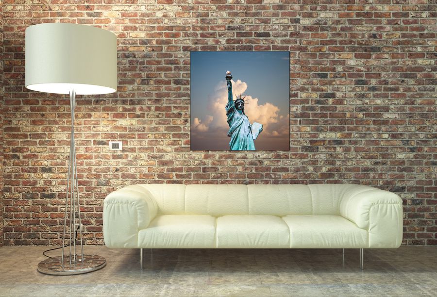 Art Studio - Statue of Liberty, Decorative MDF Panel (70x70cm)
