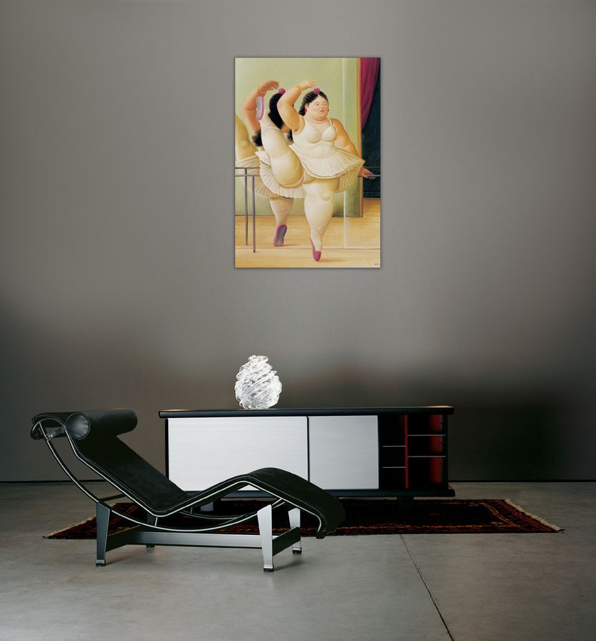Botero - Ballerina to the Handrail, Decorative MDF Panel (60x80cm)