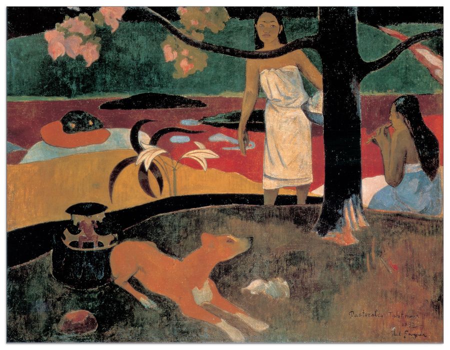artopweb Pastorales Tahitiennes - PASTORALES TAHITIENNES Decorative MDF Panel (140x108cm)