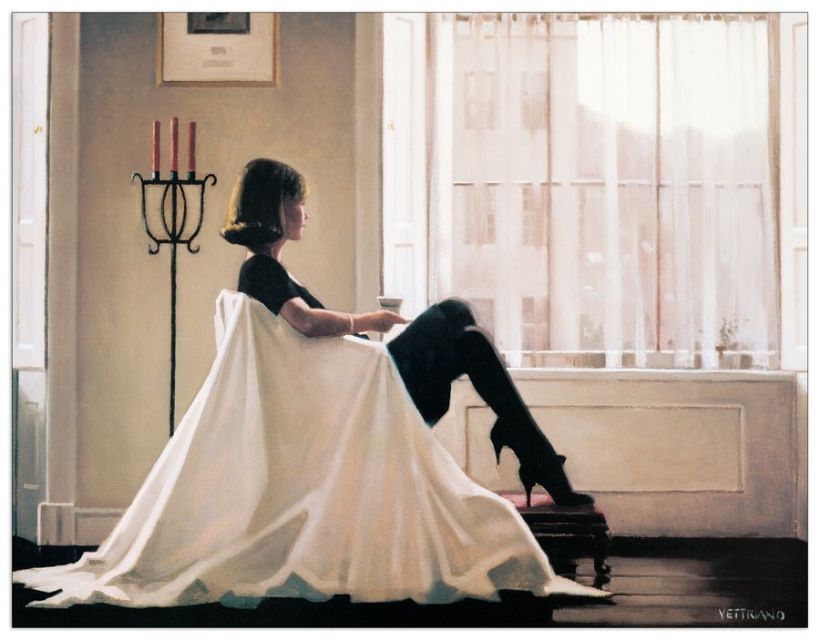 artopweb Vettriano - In Thoughts of You Decorative MDF Panel (63x49cm)