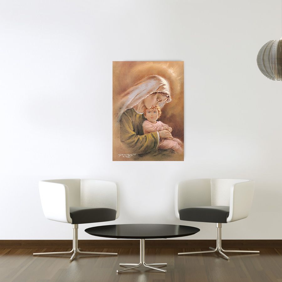 Null - Madonna Con Bambino, Decorative MDF Panel (50x70cm)