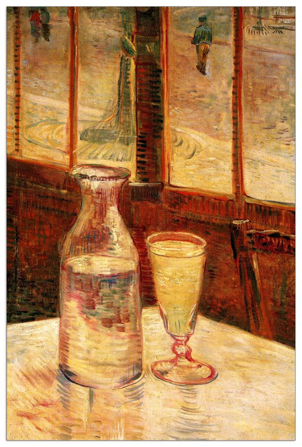 Van Gogh Vincent - The Still Life with Absinthe, Decorative MDF Panel (90x135cm)