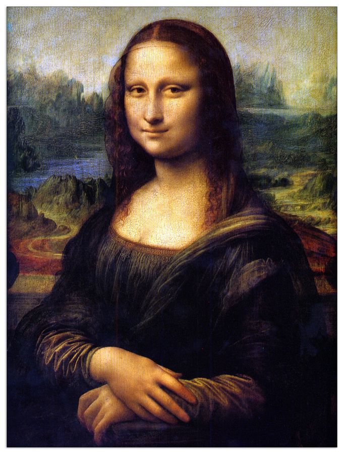 Da Vinci Leonardo - Mona Lisa, Decorative MDF Panel (60x80cm)
