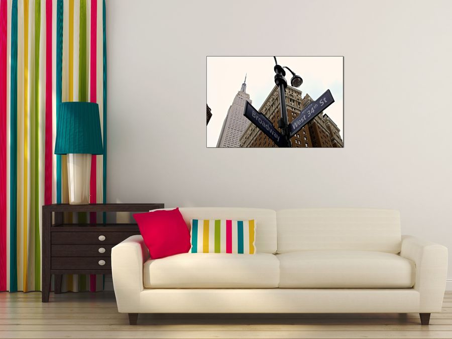 Art Studio - NY City, Decorative MDF Panel (90x60cm)