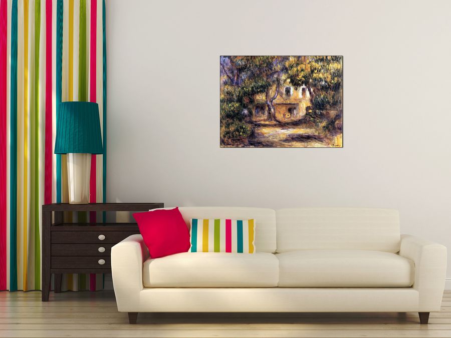 Renoir Pierre-auguste - The farm at Les Collettes, Decorative MDF Panel (80x60cm)