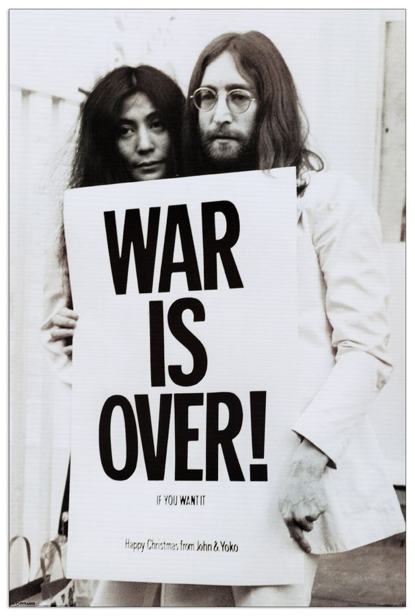 Null - John Lennon ( War Is Over ), Decorative MDF Panel (60x90cm)