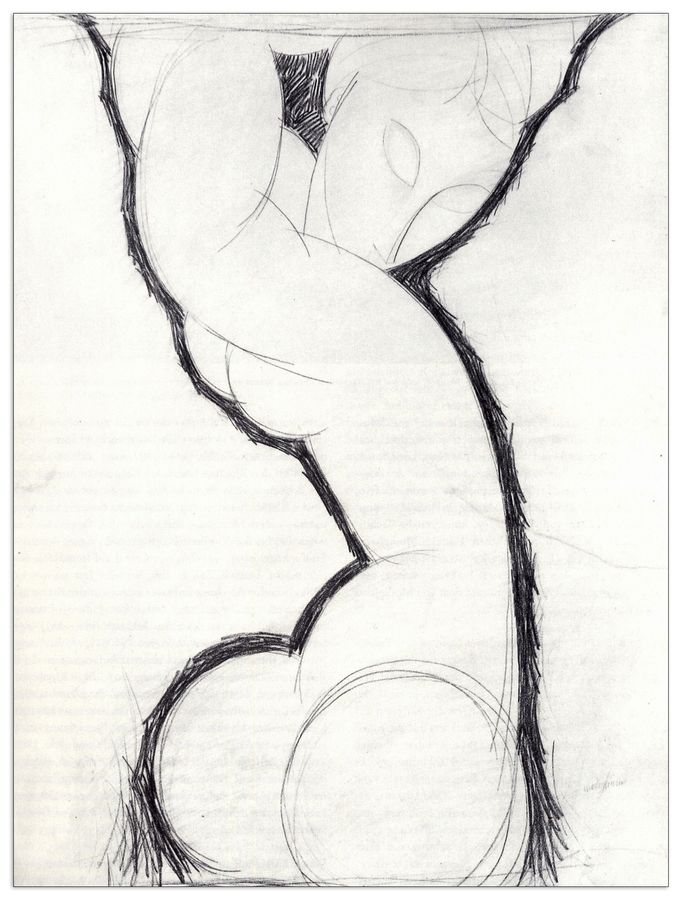 Modigliani Amedeo - Caryatid, Decorative MDF Panel (60x80cm)