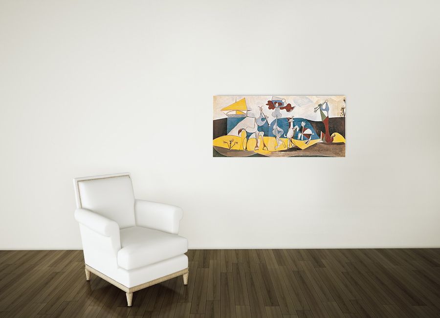 Picasso - La Joie De Vivre, Decorative MDF Panel (138x70cm)
