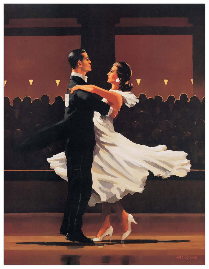 Vettriano - Take This Walz, Decorative MDF Panel (45x58cm)