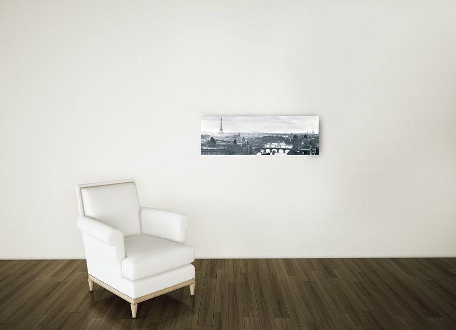 Null - Paris, Decorative MDF Panel (90x30cm)