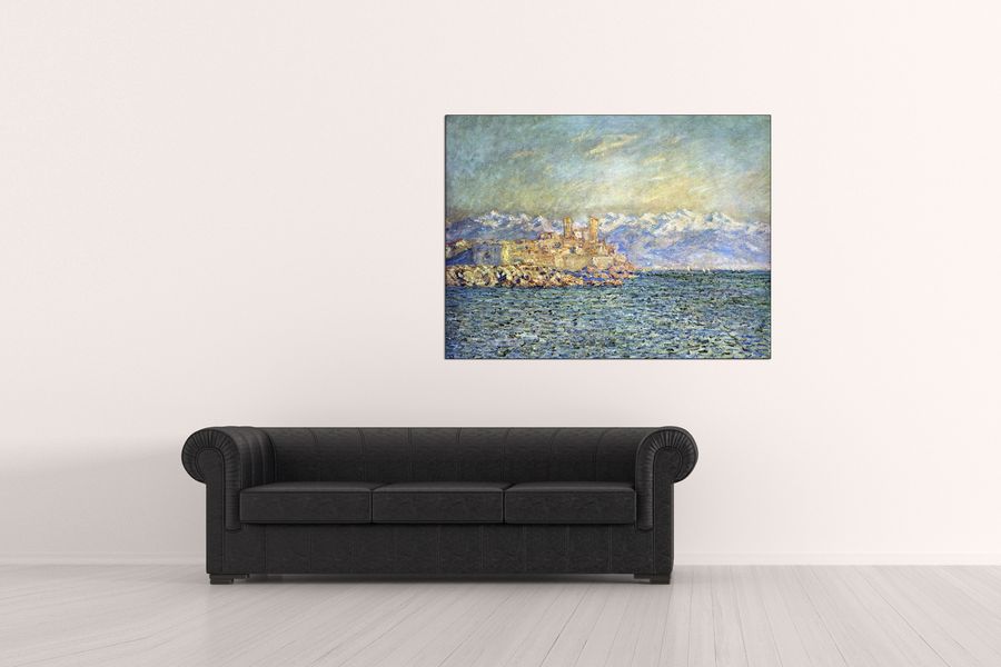 Monet Claude - The old Fort in Antibes, Decorative MDF Panel (120x90cm)