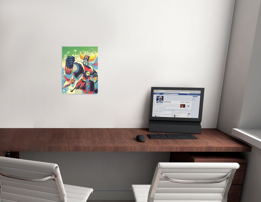 Null - Ufo Robot, Decorative MDF Panel (31x41cm)