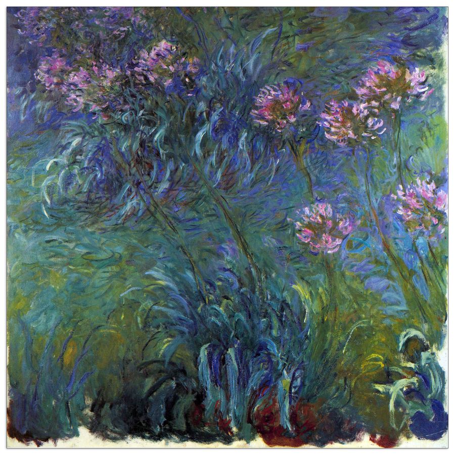 Monet Claude - Jewelry lilies, Decorative MDF Panel (50x50cm)