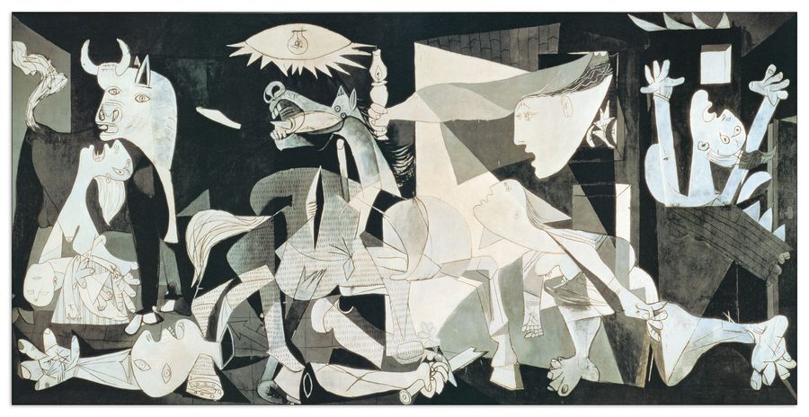 Picasso - Guernica, Decorative MDF Panel (100x50cm)
