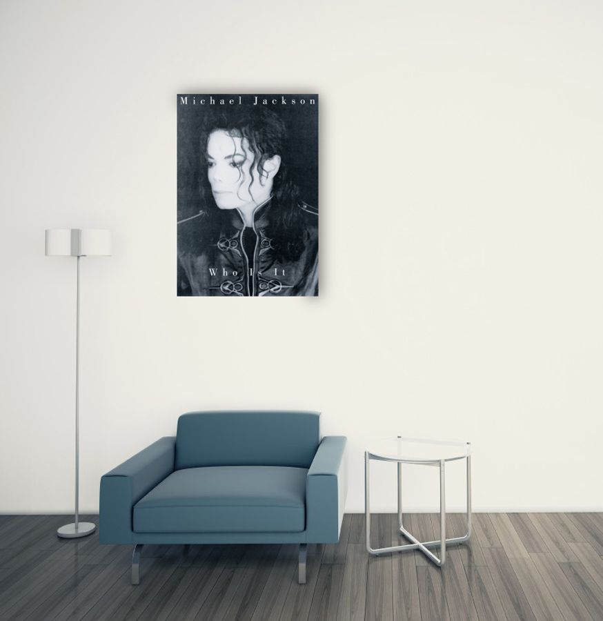 Null - Michael Jackson, Who is It?, Decorative MDF Panel (57x81cm)