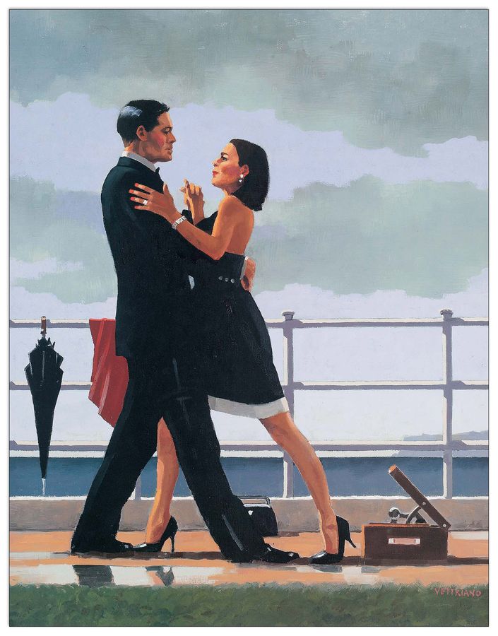 Vettriano - Anniversary Walz, Decorative MDF Panel (44x57cm)