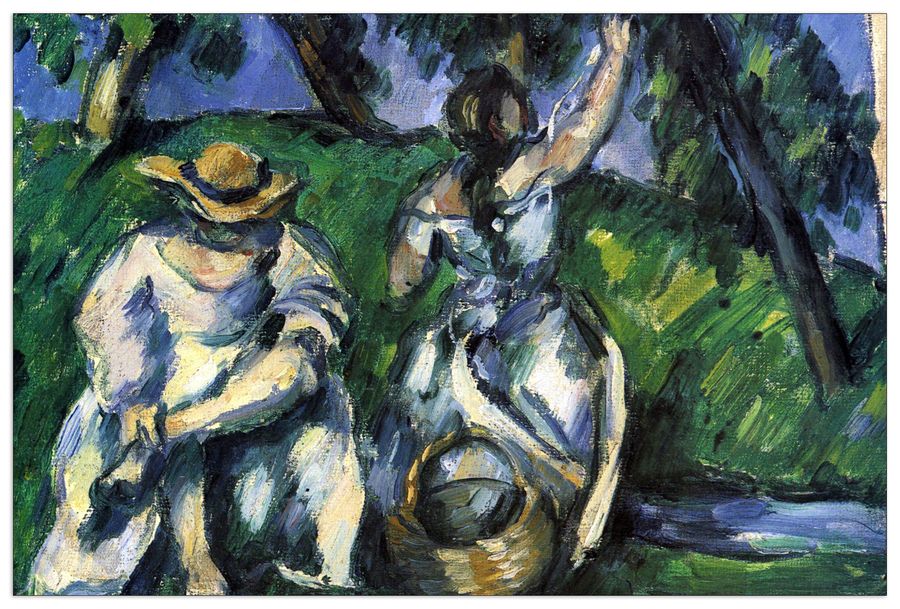 Cezanne Paul - Figures, Decorative MDF Panel (90x60cm)