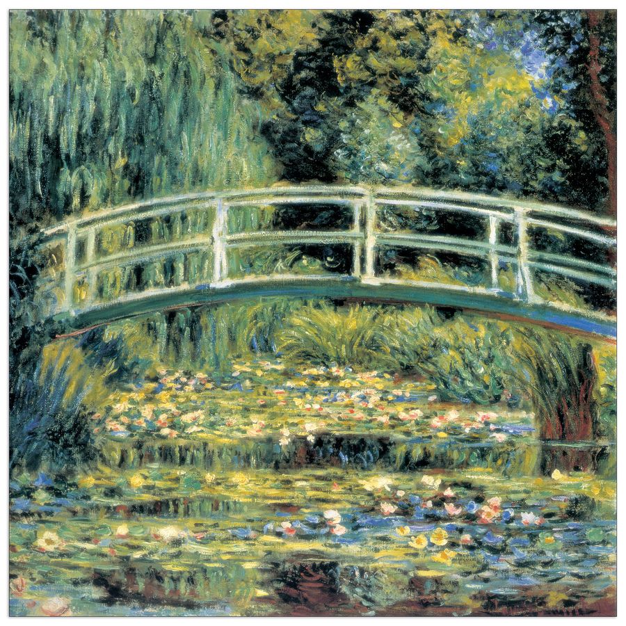 Monet - Le Pont Japonais Detail, Decorative MDF Panel (30x30cm)