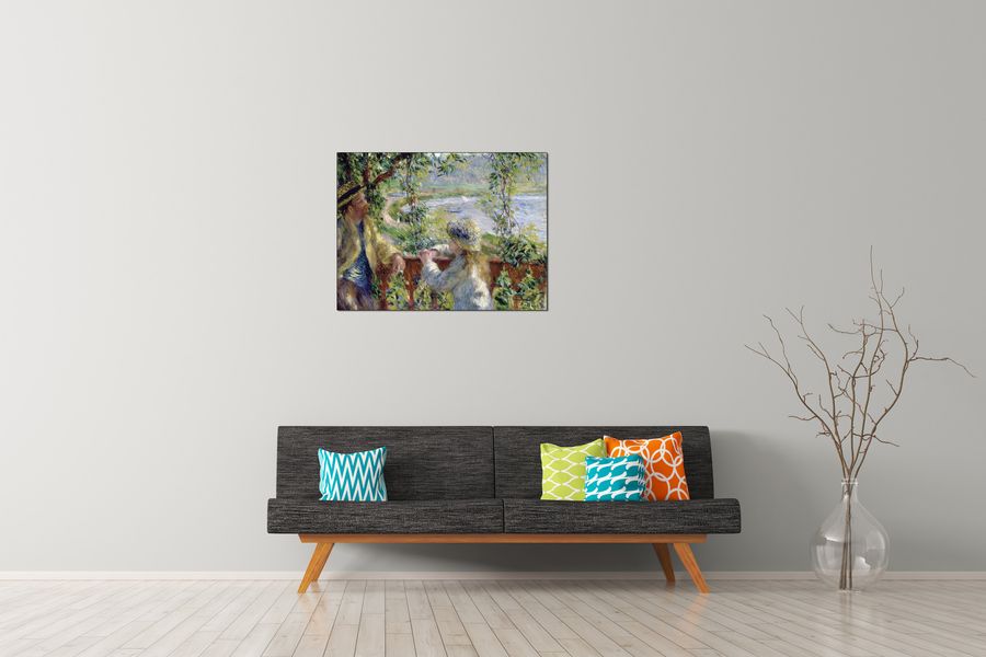 Renoir Pierre-auguste - By the water, Decorative MDF Panel (80x60cm)