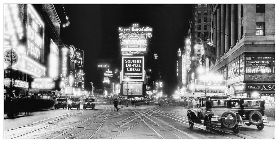 artopweb Gendreau - Times Square At Night Decorative MDF Panel (100x50cm)
