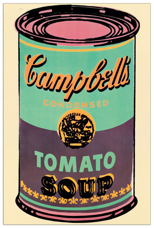 Warhol - Campbell's Soup Can, 1965, Decorative MDF Panel (60x90cm)