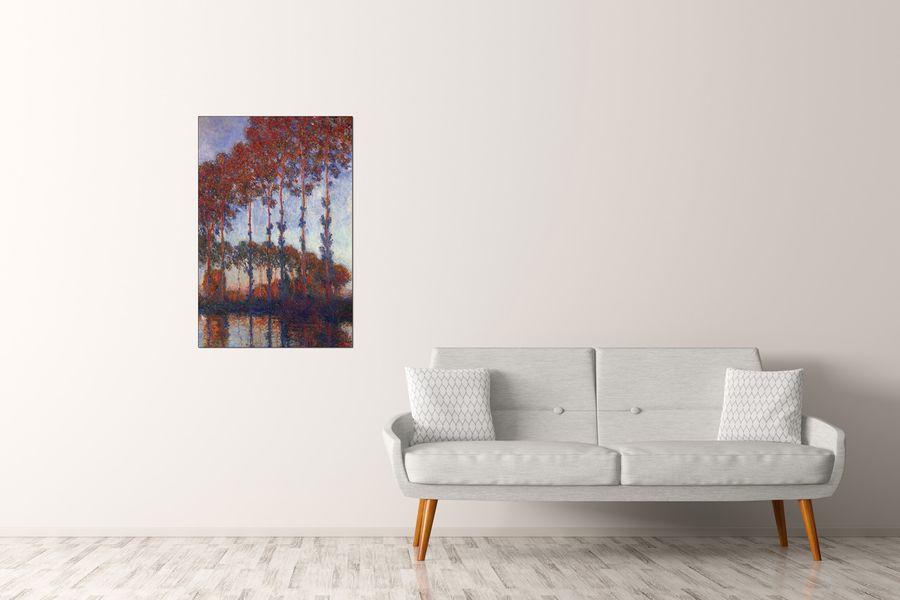 Monet Claude - Poplars, Decorative MDF Panel (60x90cm)