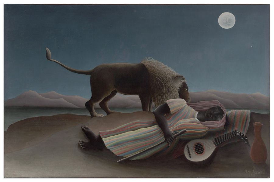Rousseau - The Sleeping Gypsy, Decorative MDF Panel (80x52cm)