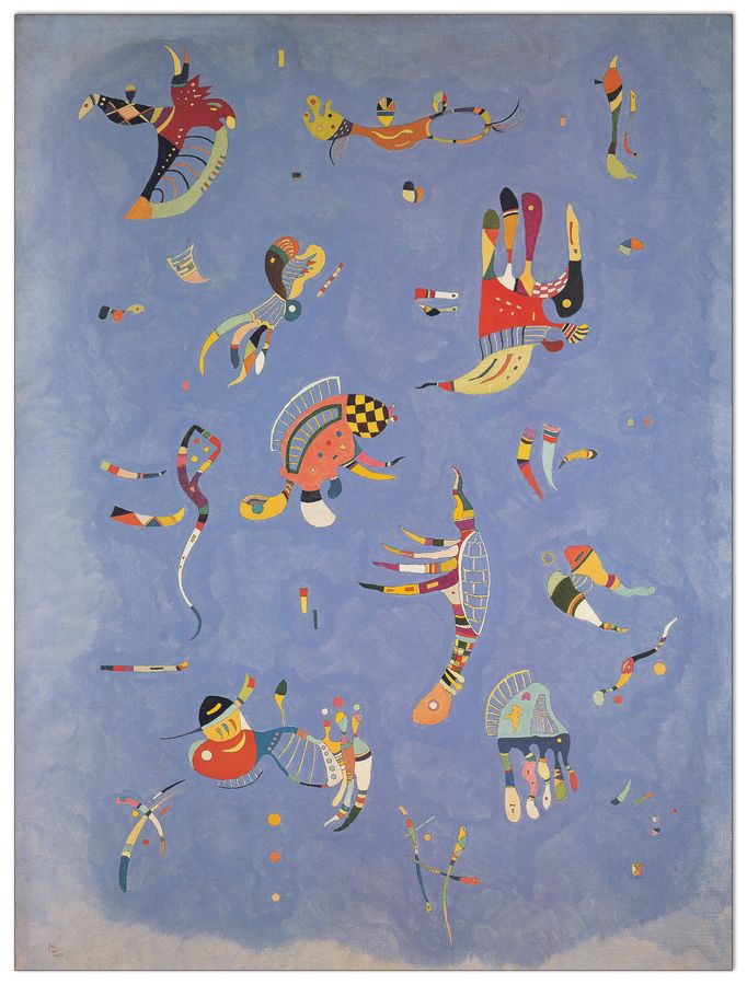 Vassily Kandinsky - Cielo blu, Decorative MDF Panel (90x120cm)