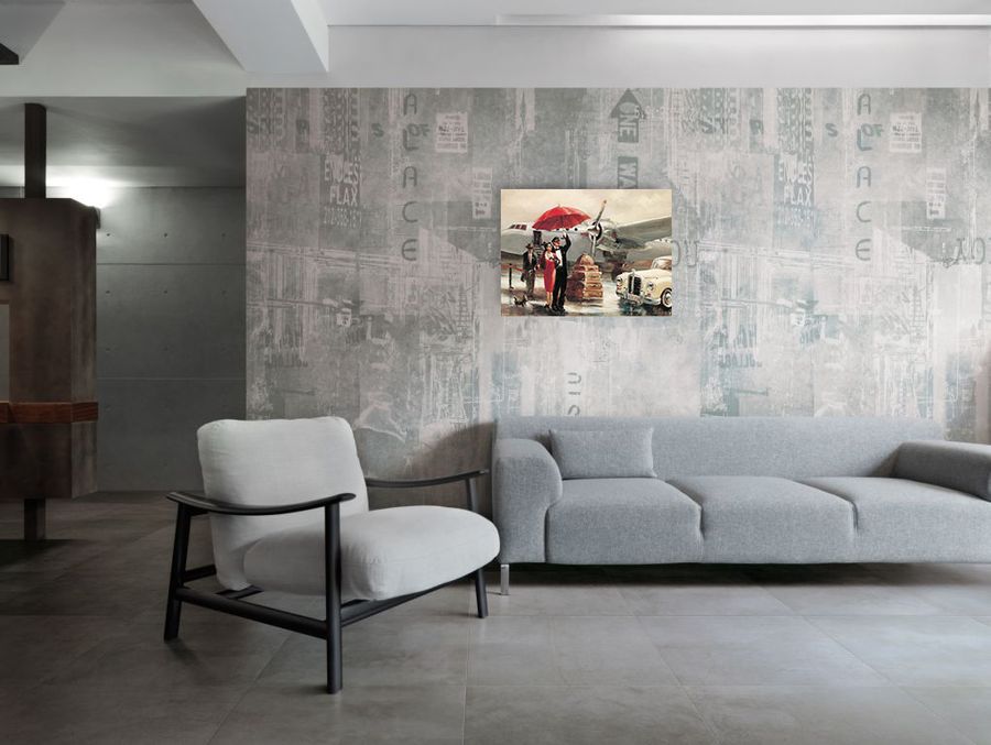 Heighton - Transcontinental Flight, Decorative MDF Panel (80x60cm)