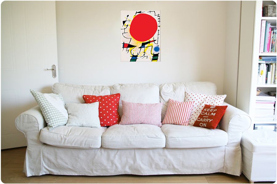 MirÒ - Le Soleil Rouge, Decorative MDF Panel (50x64cm)
