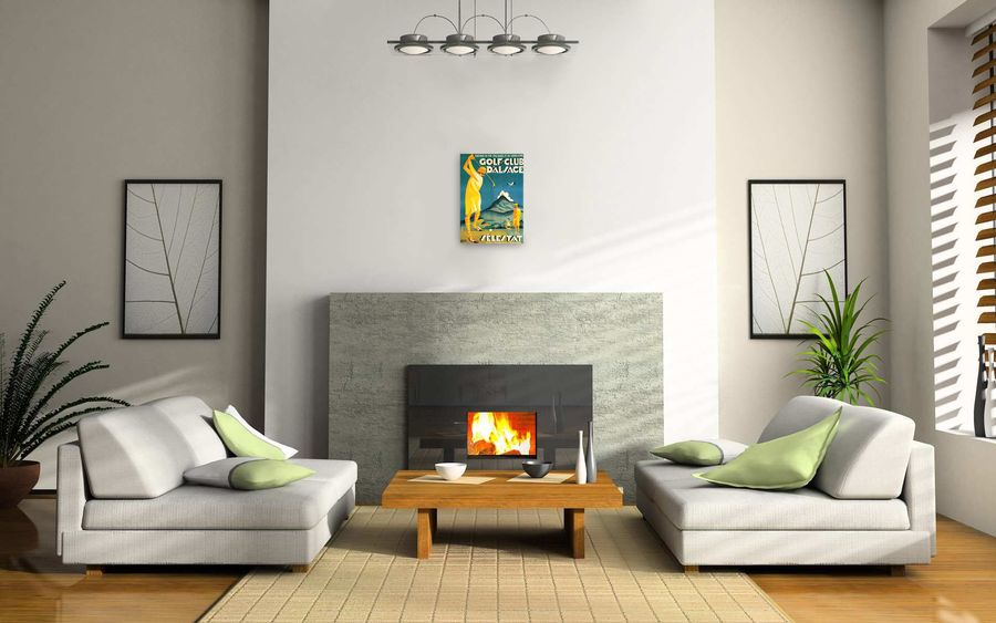 Selestat - Golf Club d'Alsace, Decorative MDF Panel (48x68cm)