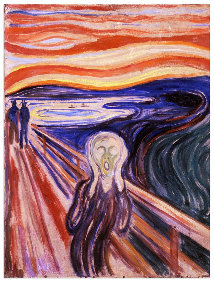 Munch Edvard - The Scream, Decorative MDF Panel (90x120cm)