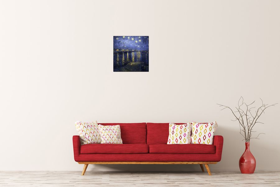 Van Gogh Vincent - Starry Night Over the Rhone, Decorative MDF Panel (30x30cm)
