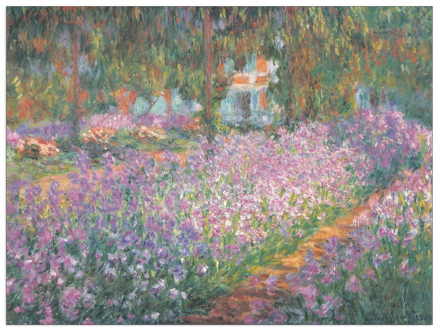 Monet - Jardin A Giverny, Decorative MDF Panel (100x75cm)