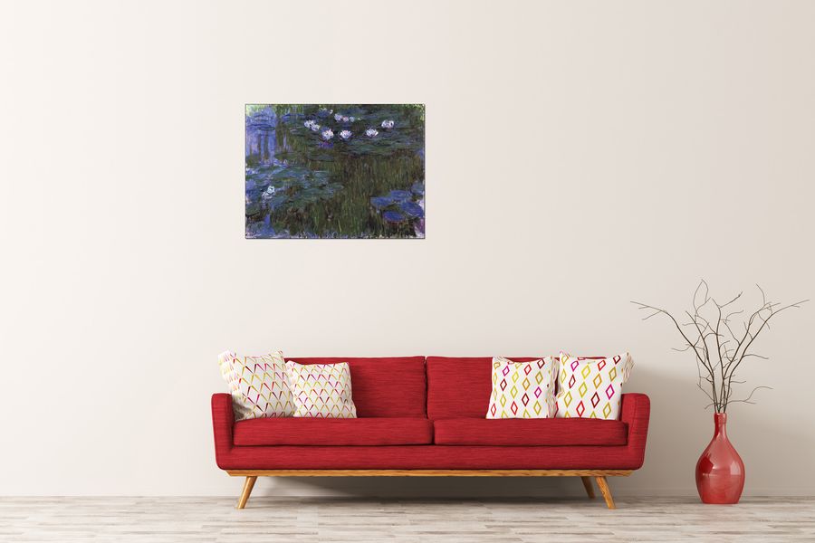Monet Claude - Water Lillies II, Decorative MDF Panel (80x60cm)