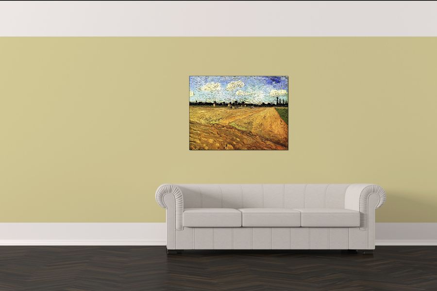 Van Gogh Vincent - Ploughed Field, Decorative MDF Panel (80x60cm)